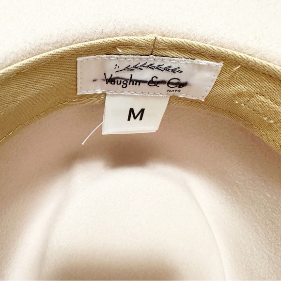 Free People x Vaughn & Co Felt Wool Faith Feather Ranger Fedora Hat - Picture 3 of 3